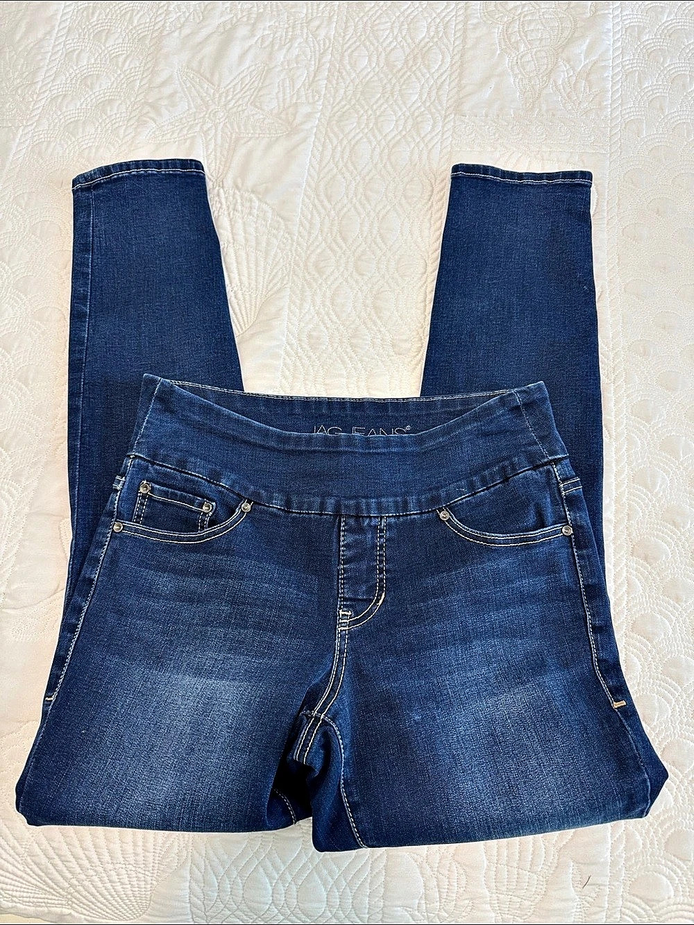 JAG High Rise Skinny Jeans Blue Like New